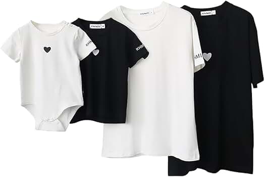 Amazon | YUN#006 親子ペアルック tシャツ 親子 夏服 トップス コーデ